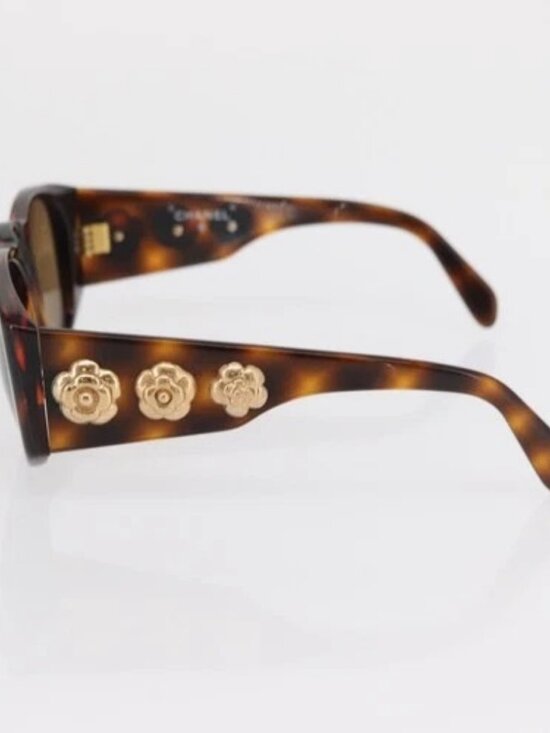 CHANEL Sunglasses plastic Brown CC Auth bs32160 main image 10